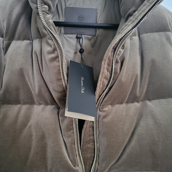 NWT! Massimo Dutti Velvet Puffer Jacket - Picture 5 of 9